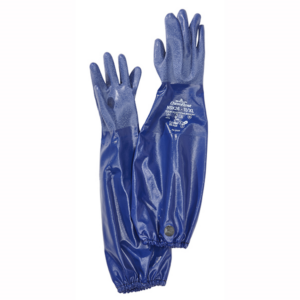 Gants de protection IBS, matériau NBR (bleu) pour type WD-100, ruban de fermeture inclus